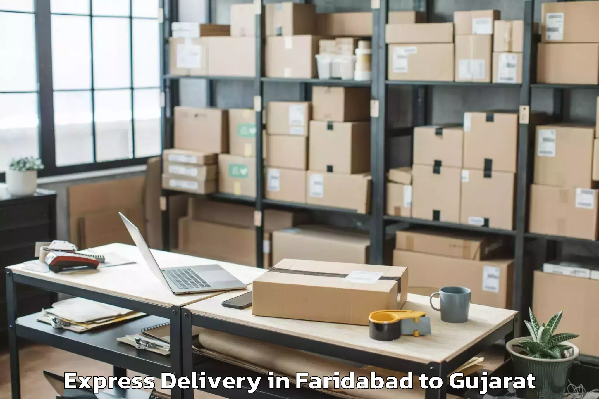 Book Faridabad to Dohad Express Delivery